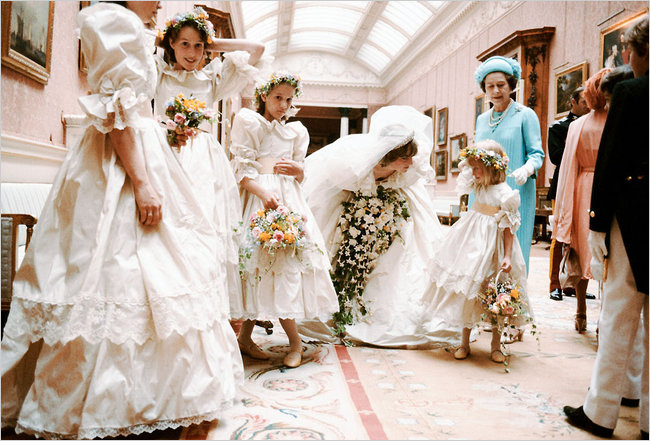 queen elizabeth wedding day. train. India Hicks, second